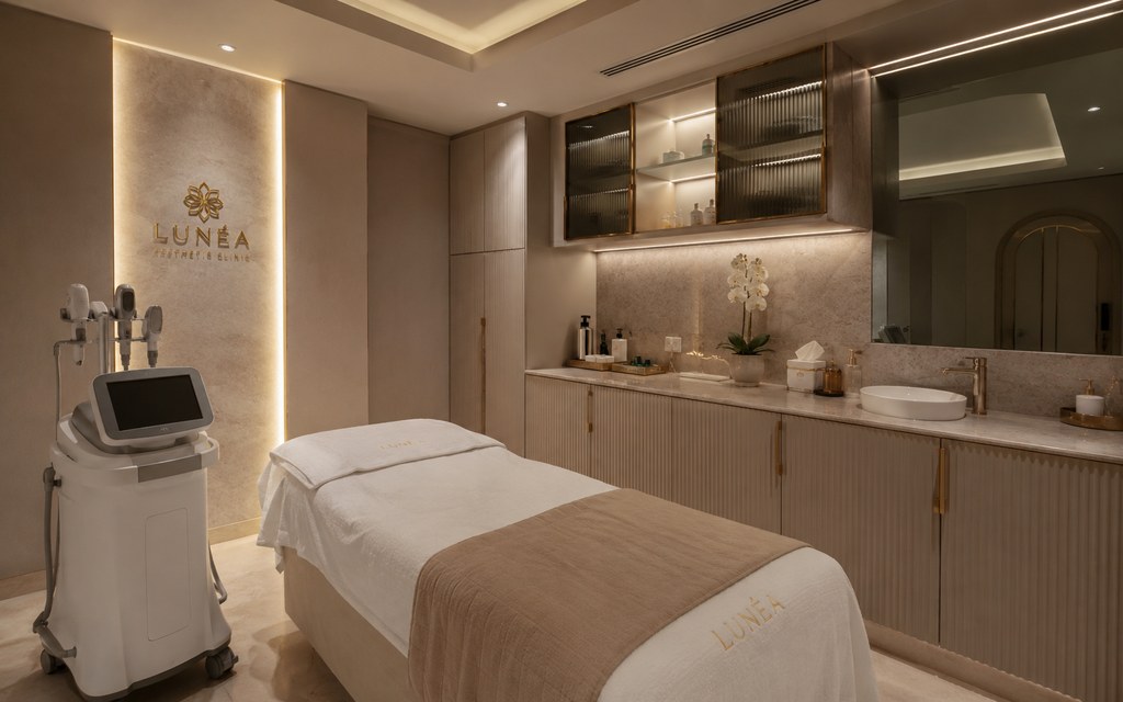 Ruang treatment LUNÉA Aesthetic Clinic